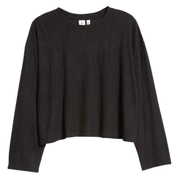 BP Nordstrom cozy rib oversized pajama top black NWT plus size 3X - Picture 2 of 3